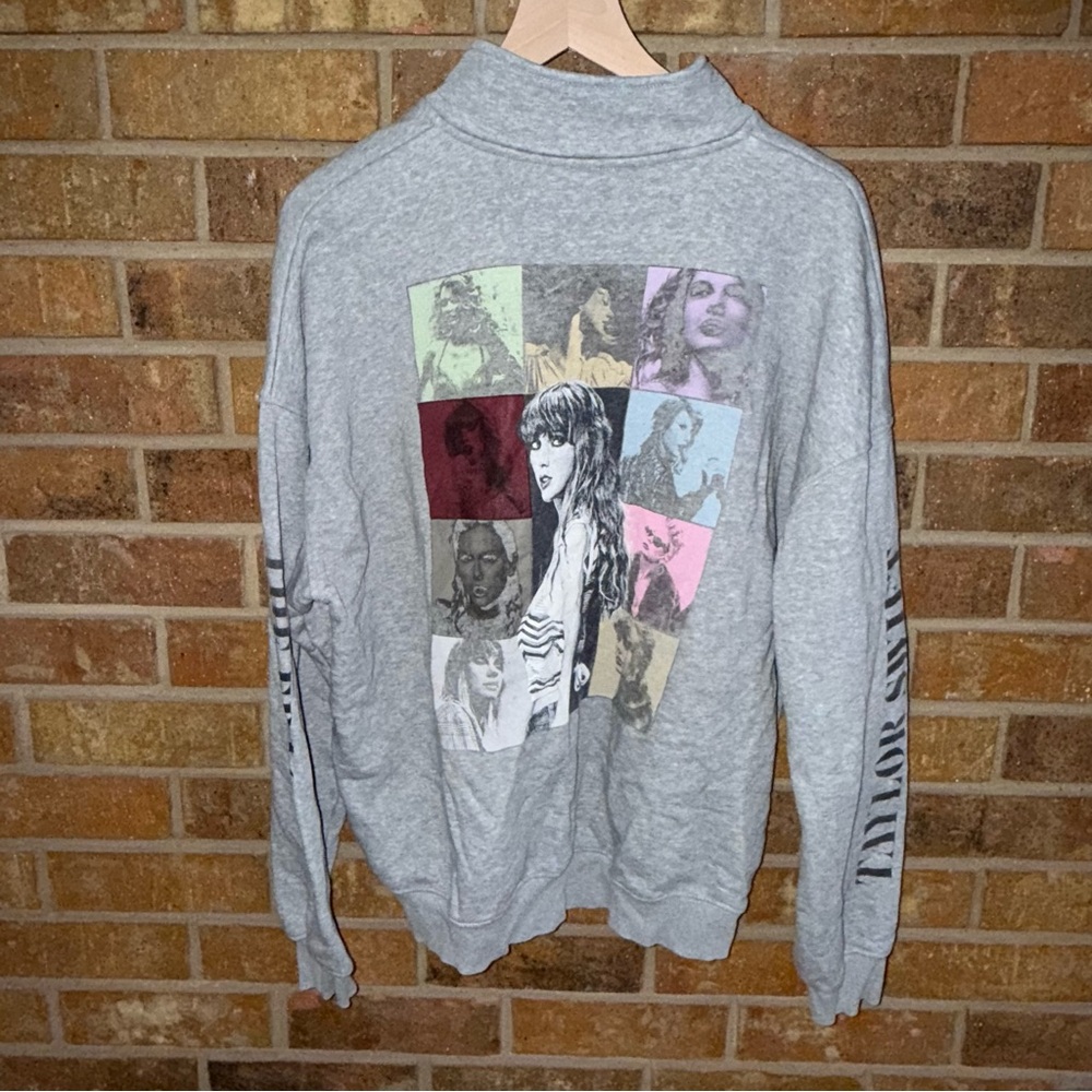 Taylor Swift The Eras Tour Graphic Zip Sweatshirt SZ L Large Original